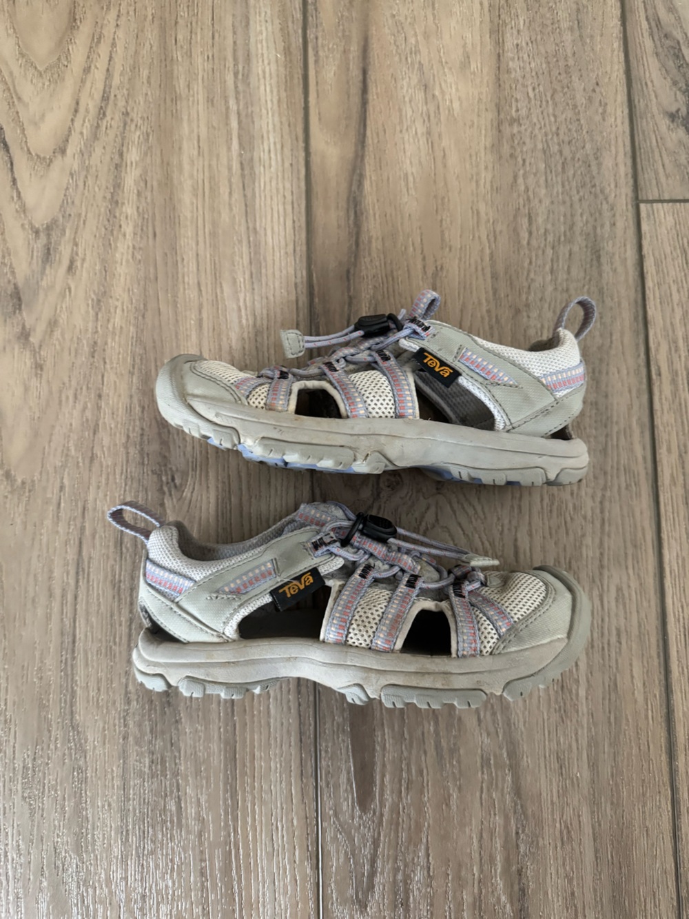 Teva Kids Light Gray Mesh Sport Sandals 12T